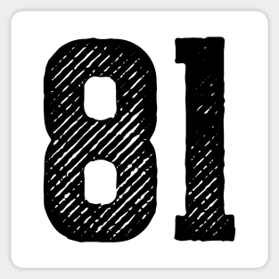 Eighty One 81 Sticker